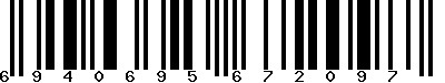 EAN-13 : 6940695672097