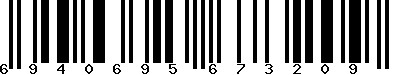 EAN-13 : 6940695673209