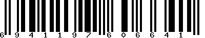 EAN-13 : 6941197606641