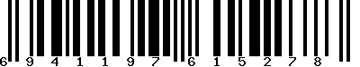 EAN-13 : 6941197615278