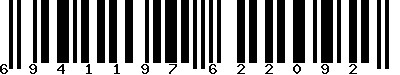 EAN-13 : 6941197622092