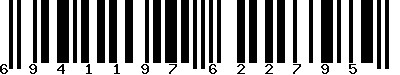 EAN-13 : 6941197622795