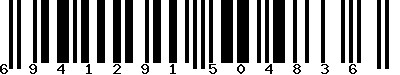 EAN-13 : 6941291504836