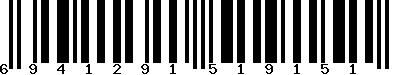 EAN-13 : 6941291519151