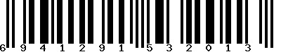 EAN-13 : 6941291532013