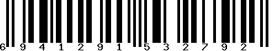 EAN-13 : 6941291532792