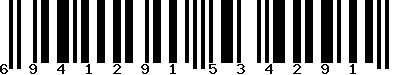 EAN-13 : 6941291534291