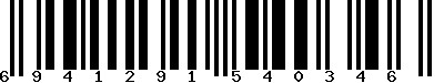 EAN-13 : 6941291540346