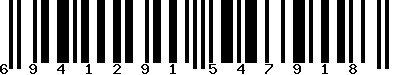 EAN-13 : 6941291547918
