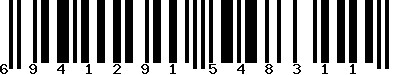 EAN-13 : 6941291548311