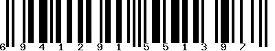 EAN-13 : 6941291551397