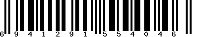 EAN-13 : 6941291554046