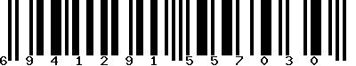 EAN-13 : 6941291557030