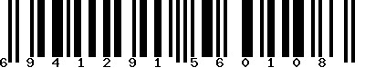 EAN-13 : 6941291560108