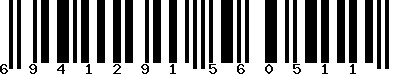 EAN-13 : 6941291560511