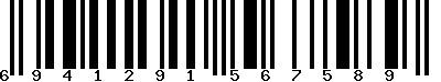 EAN-13 : 6941291567589