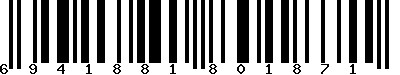 EAN-13 : 6941881801871