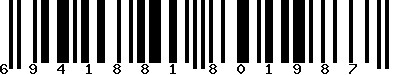 EAN-13 : 6941881801987