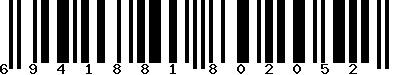 EAN-13 : 6941881802052