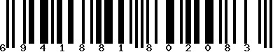 EAN-13 : 6941881802083