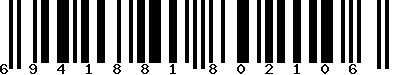 EAN-13 : 6941881802106