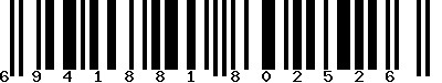 EAN-13 : 6941881802526