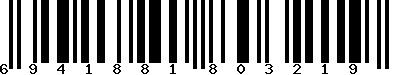 EAN-13 : 6941881803219