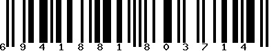 EAN-13 : 6941881803714