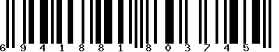 EAN-13 : 6941881803745