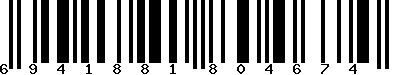 EAN-13 : 6941881804674