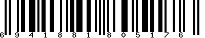 EAN-13 : 6941881805176
