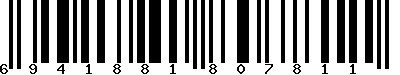 EAN-13 : 6941881807811