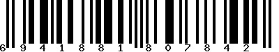 EAN-13 : 6941881807842