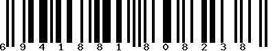 EAN-13 : 6941881808238