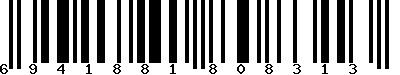 EAN-13 : 6941881808313