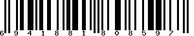 EAN-13 : 6941881808597