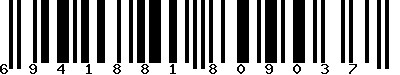 EAN-13 : 6941881809037