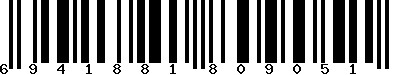 EAN-13 : 6941881809051