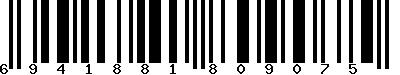 EAN-13 : 6941881809075