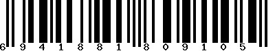 EAN-13 : 6941881809105