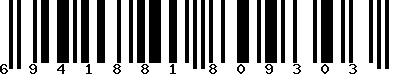 EAN-13 : 6941881809303