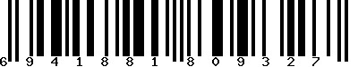 EAN-13 : 6941881809327