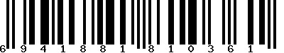 EAN-13 : 6941881810361