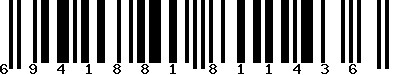 EAN-13 : 6941881811436