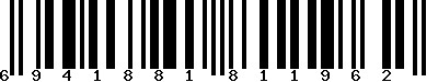 EAN-13 : 6941881811962