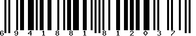 EAN-13 : 6941881812037