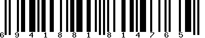 EAN-13 : 6941881814765