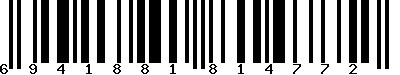 EAN-13 : 6941881814772