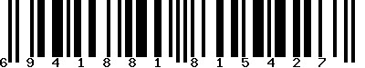 EAN-13 : 6941881815427