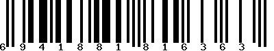 EAN-13 : 6941881816363